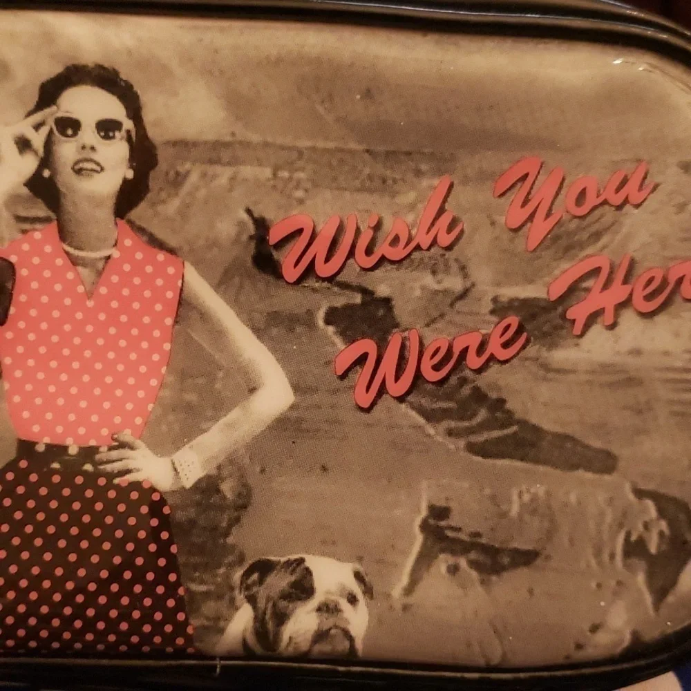 Makeup bag with new brushes
